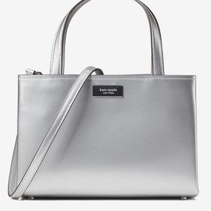 Rare Kate spade silver Sam icon convertible crossbody tote bag